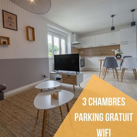 Appartement 3 Chambres - Parking - Wifi - Buanderie - Jardin Breszt Kültér fotó